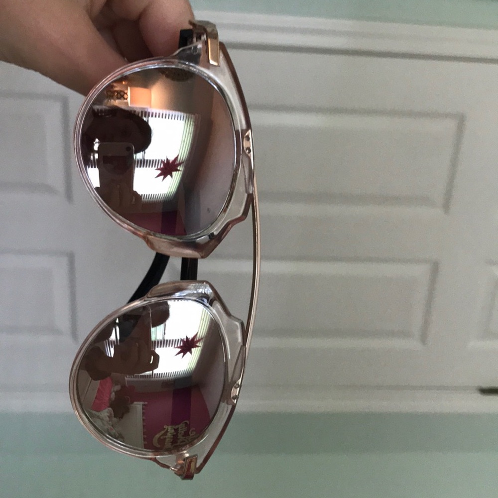 Rose Gold Betsey Johnson Sunglasses